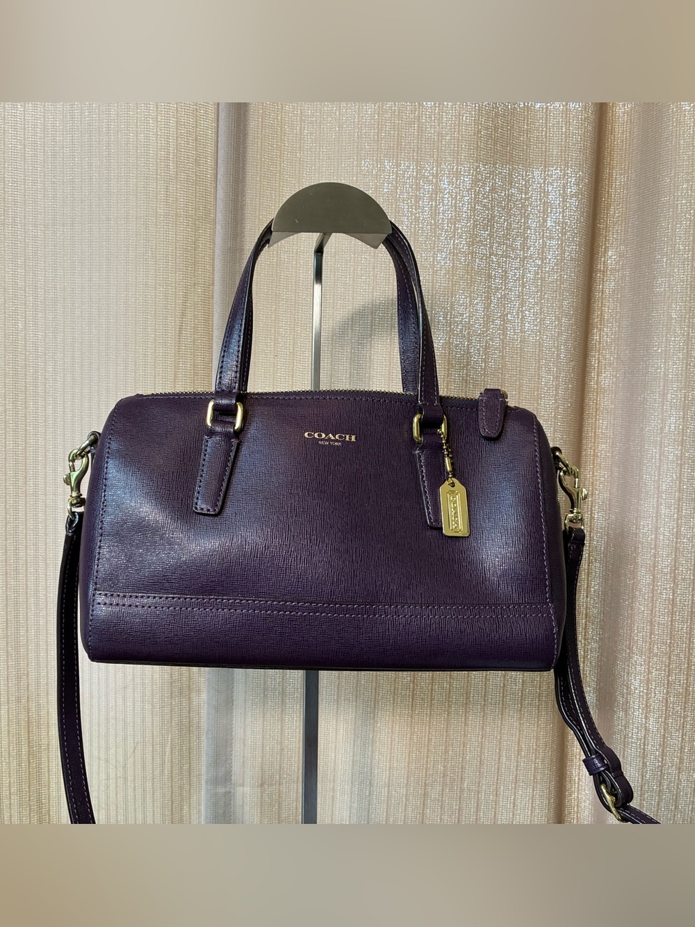 Coach Safiano Leather Mini Satchel